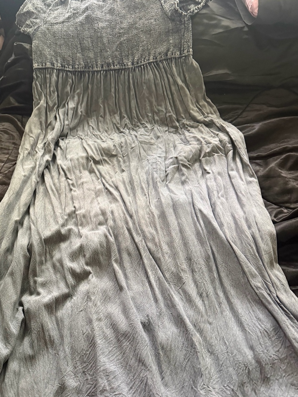 Smocked Blue Maxi Dress by George